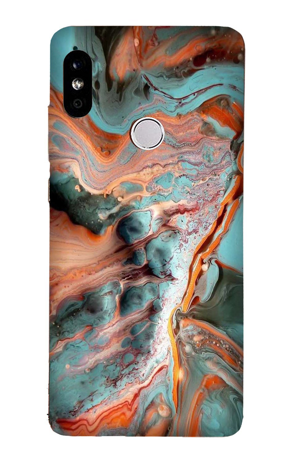 Marble Texture Mobile Back Case for Mi A2(Design - 309)