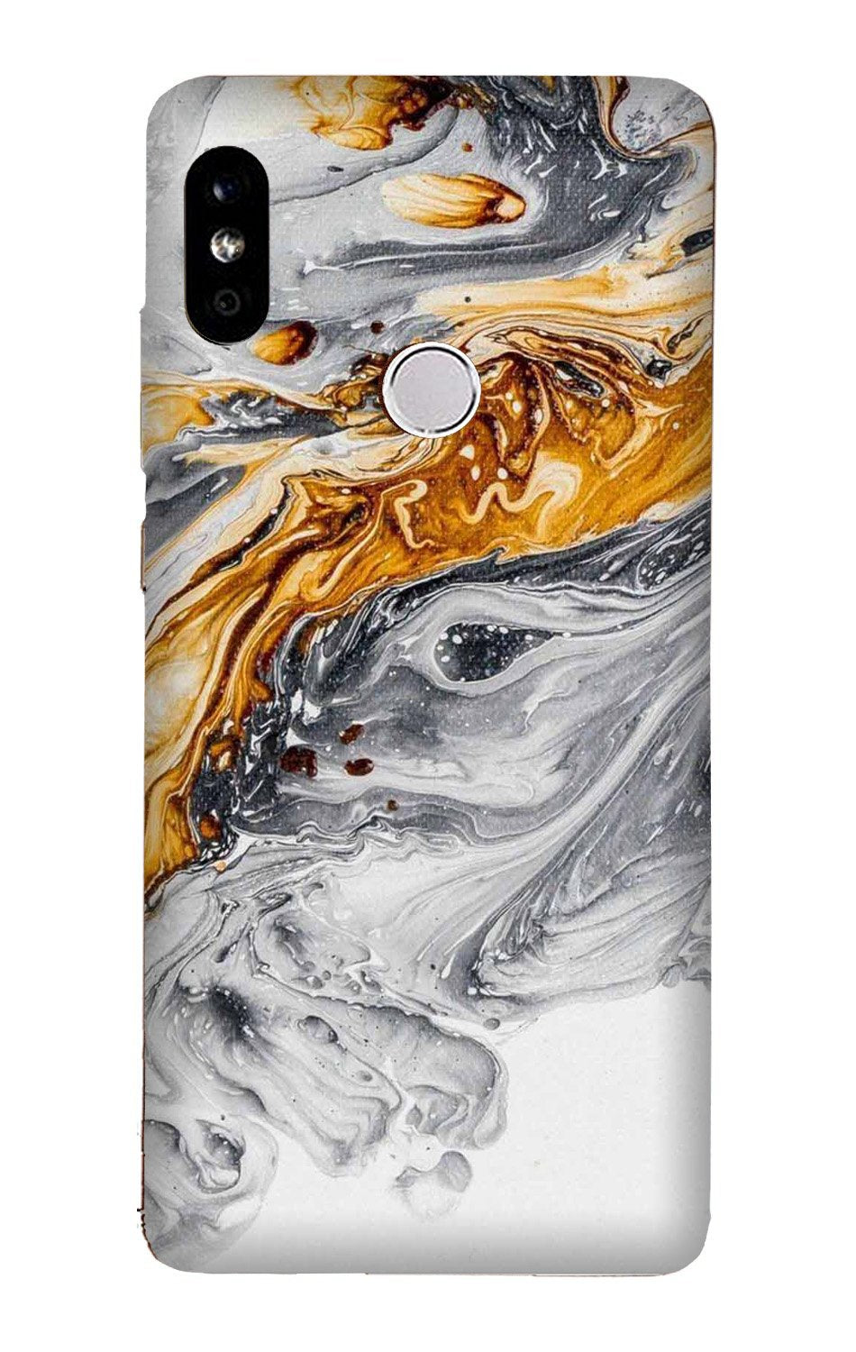 Marble Texture Mobile Back Case for Redmi Note 5 Pro  (Design - 310)