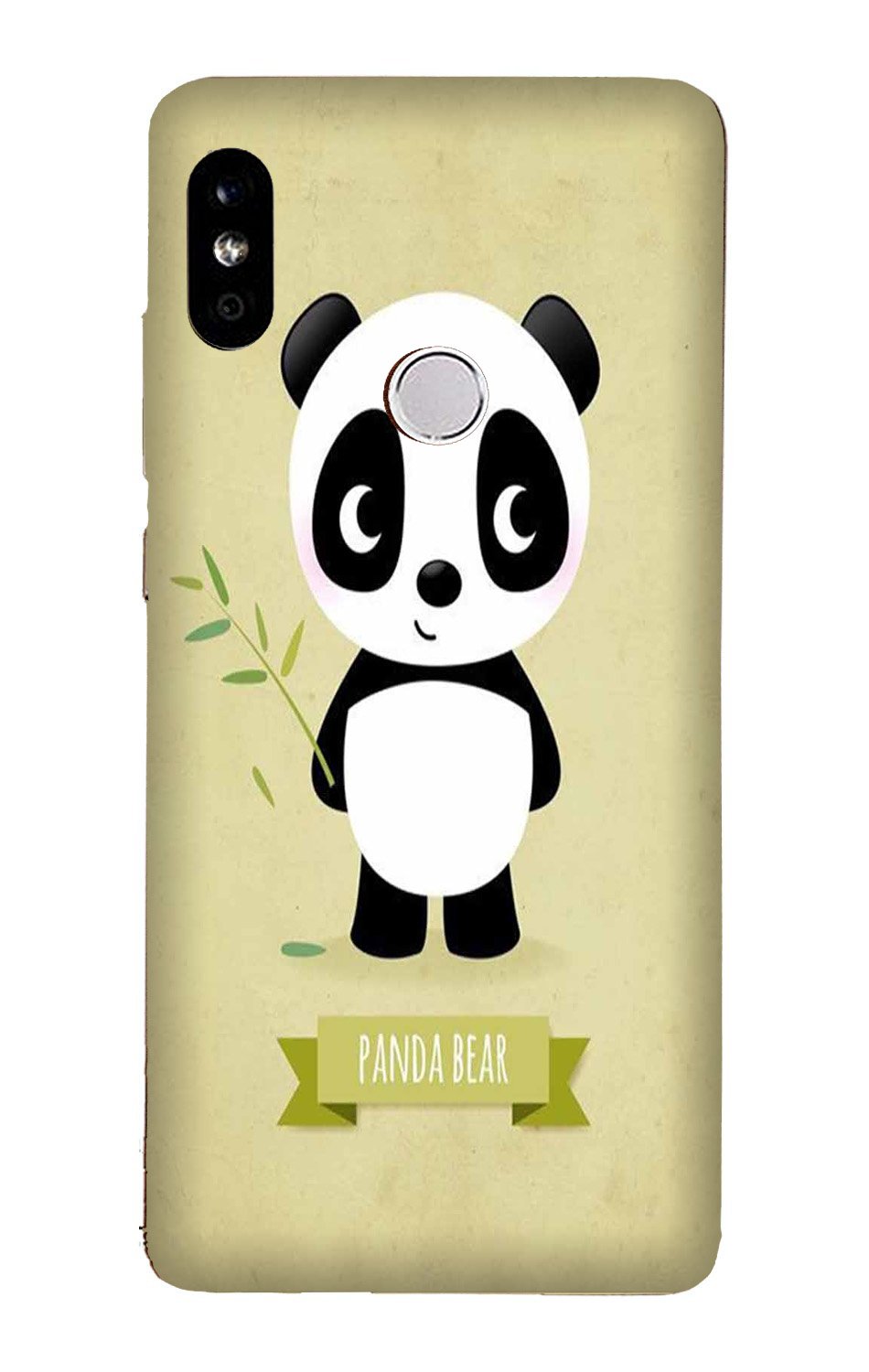 Panda Bear Mobile Back Case for Redmi Note 6 Pro(Design - 317)