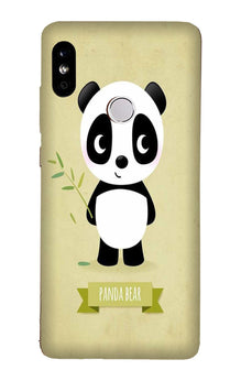 Panda Bear Mobile Back Case for Mi A2  (Design - 317)