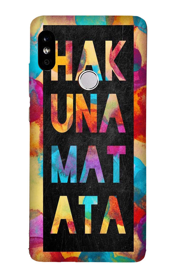 Hakuna Matata Mobile Back Case for Redmi 6 Pro  (Design - 323)