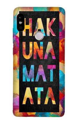 Hakuna Matata Mobile Back Case for Mi A2(Design - 323)