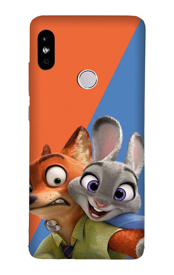 Cartoon Mobile Back Case for Mi A2  (Design - 346)