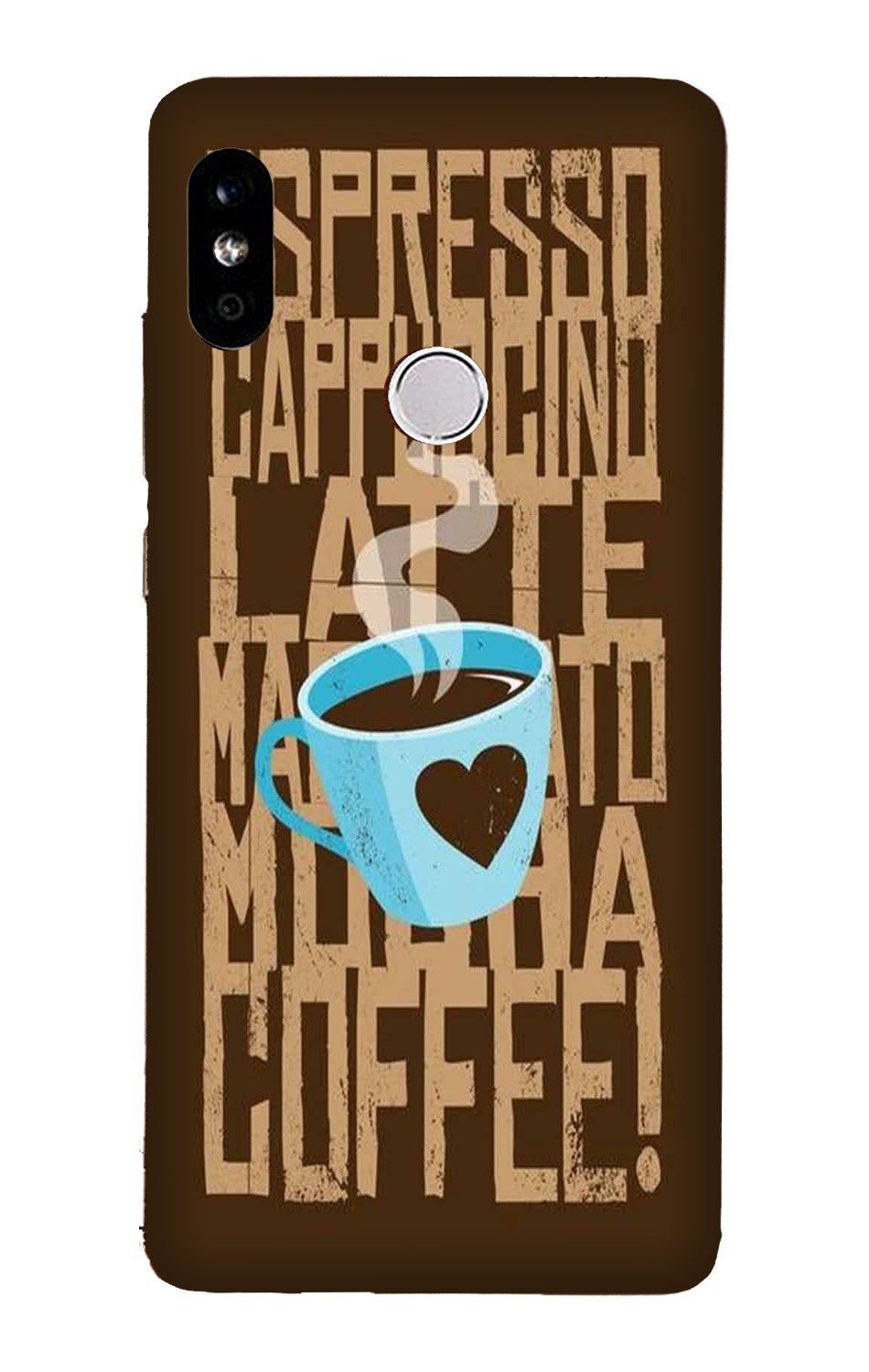 Love Coffee Mobile Back Case for Redmi Note 5 Pro(Design - 351)