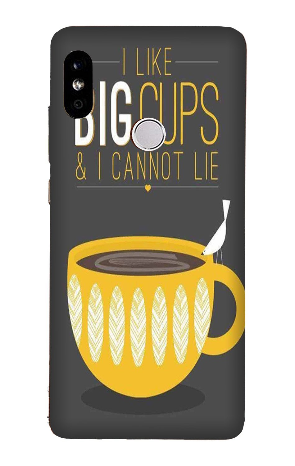 Big Cups Coffee Mobile Back Case for Redmi Note 5 Pro  (Design - 352)