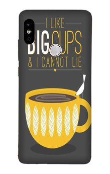 Big Cups Coffee Mobile Back Case for Redmi 6 Pro  (Design - 352)
