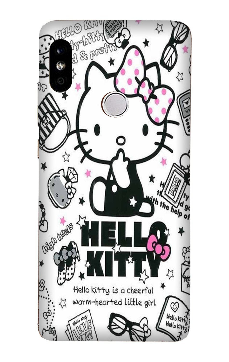 Hello Kitty Mobile Back Case for Xiaomi Redmi Note 7/Note 7 Pro  (Design - 361)