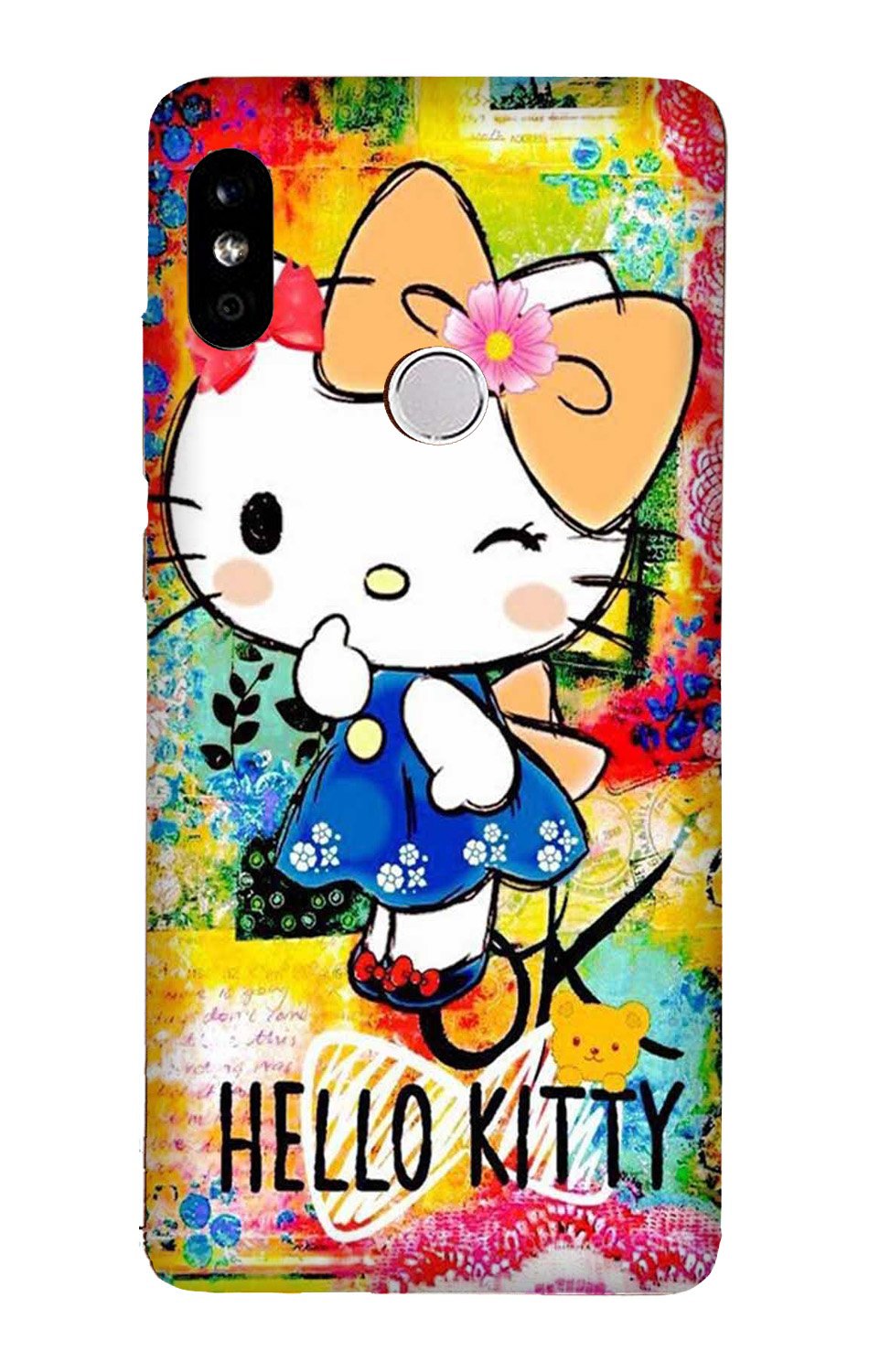 Hello Kitty Mobile Back Case for Xiaomi Redmi Note 7/Note 7 Pro  (Design - 362)