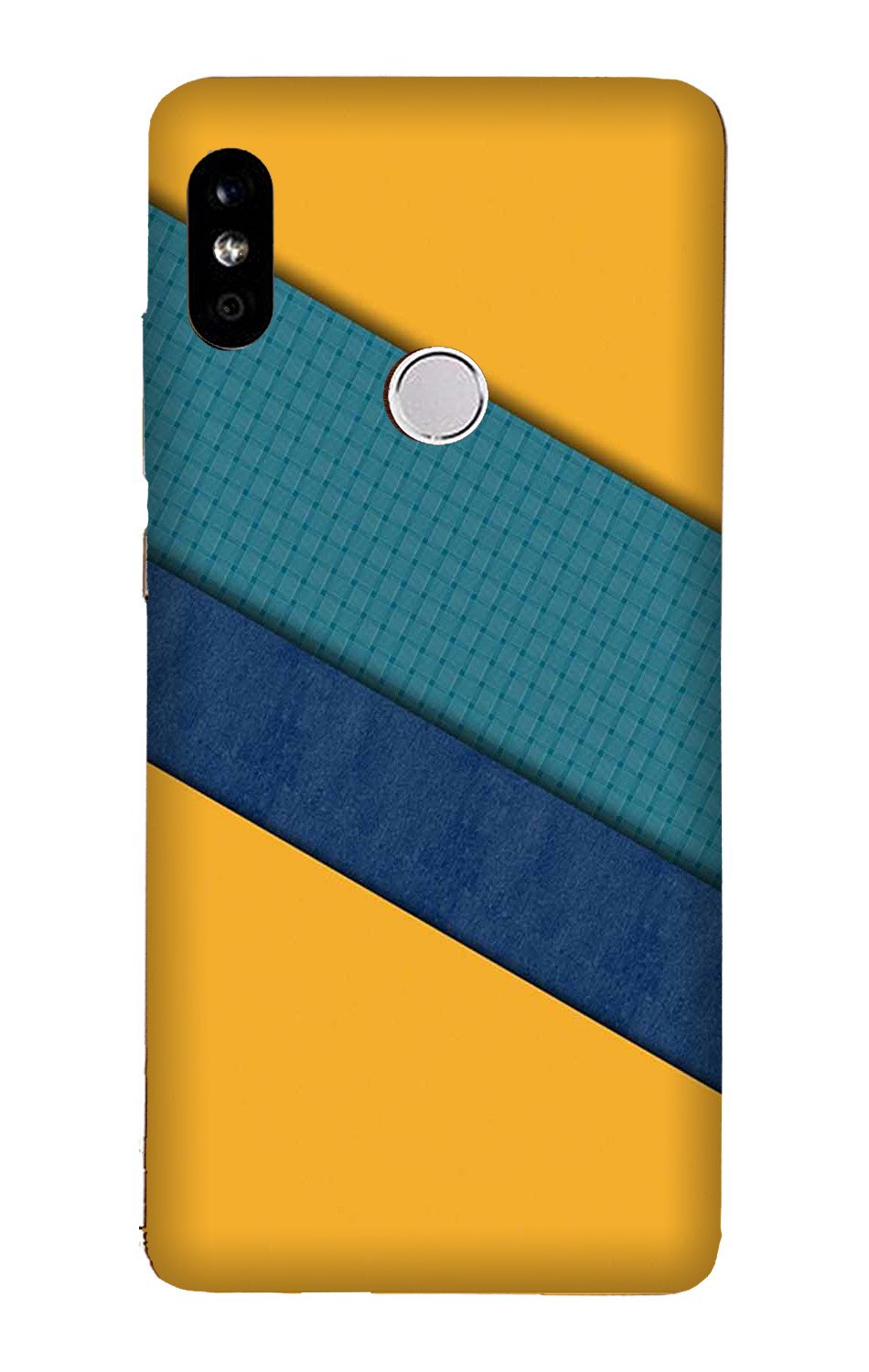 Diagonal Pattern Mobile Back Case for Redmi Note 6 Pro(Design - 370)