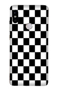 Black White Boxes Mobile Back Case for Redmi Note 5 Pro  (Design - 372)
