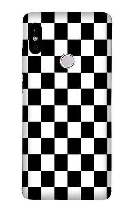 Black White Boxes Mobile Back Case for Redmi Note 5 Pro(Design - 372)