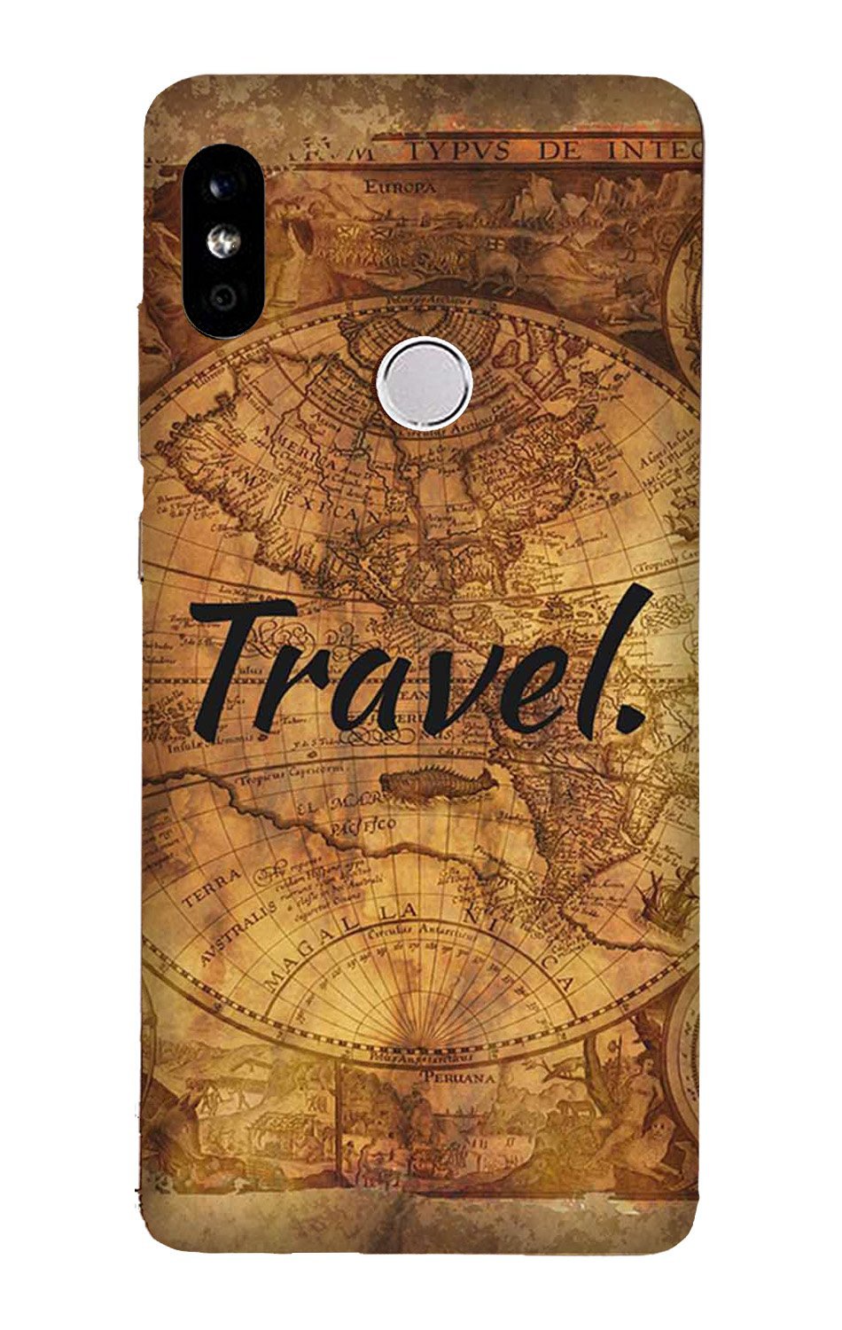 Travel Mobile Back Case for Redmi Note 6 Pro  (Design - 375)