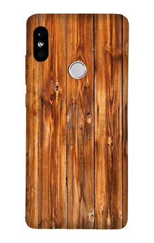 Wooden Texture Mobile Back Case for Mi A2  (Design - 376)