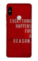 Everything Happens Reason Mobile Back Case for Xiaomi Redmi Note 7/Note 7 Pro  (Design - 378)