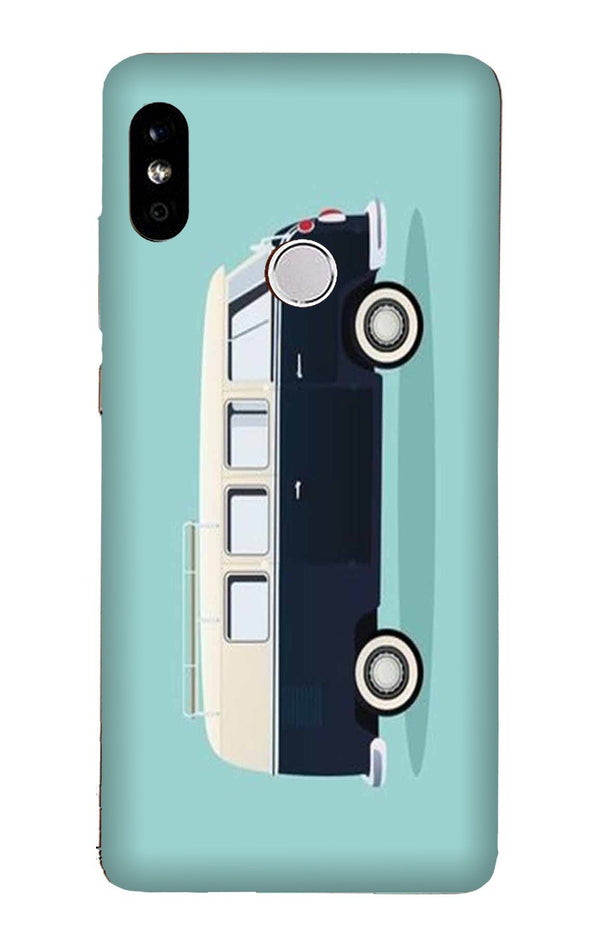 Travel Bus Mobile Back Case for Redmi 6 Pro  (Design - 379)