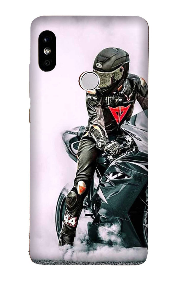 Biker Mobile Back Case for Redmi 6 Pro  (Design - 383)
