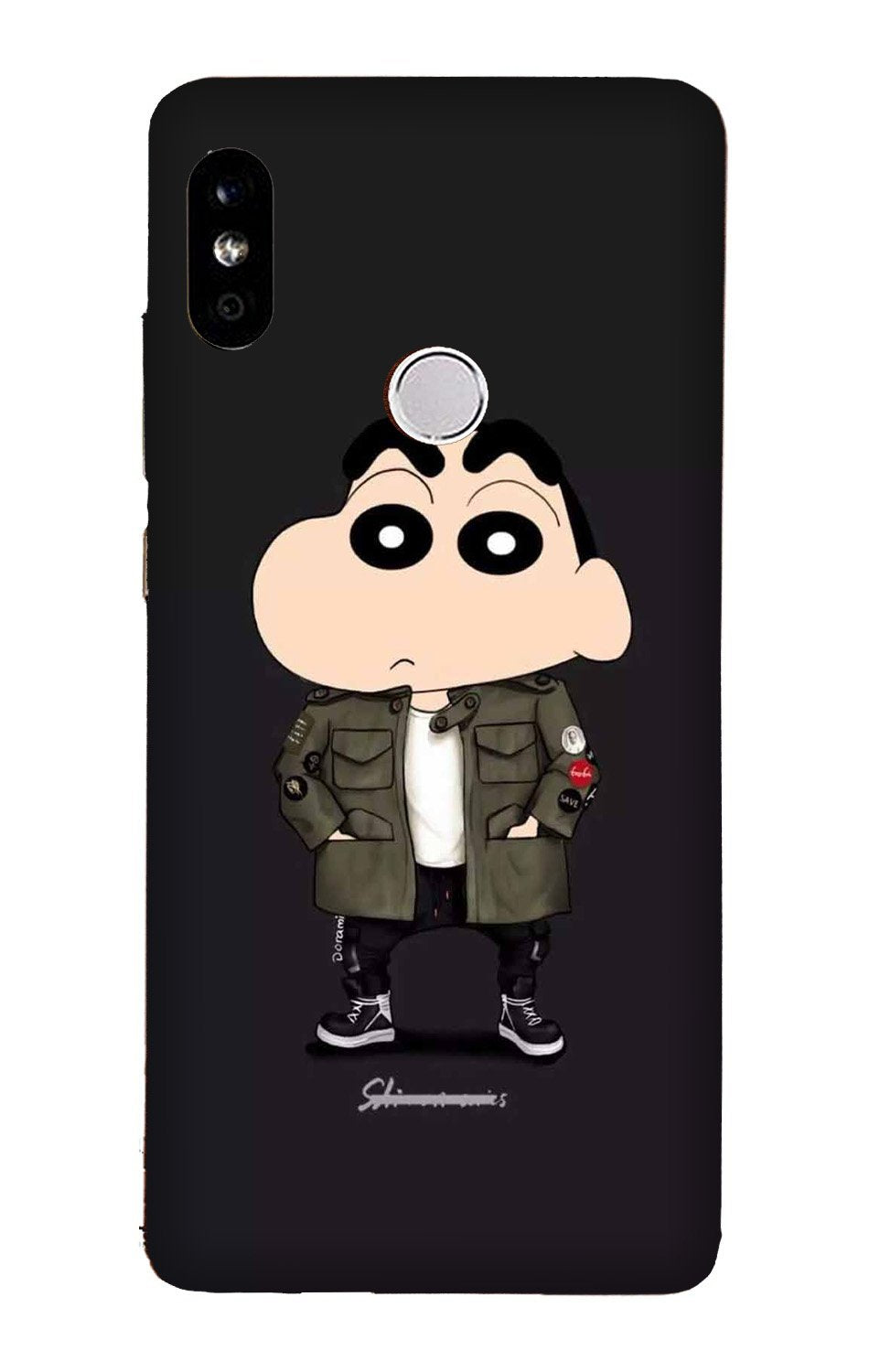 Shin Chan Mobile Back Case for Redmi 6 Pro  (Design - 391)
