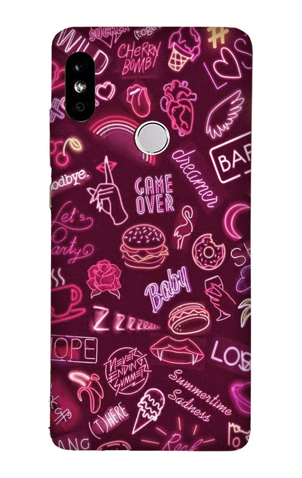 Party Theme Mobile Back Case for Redmi 6 Pro  (Design - 392)