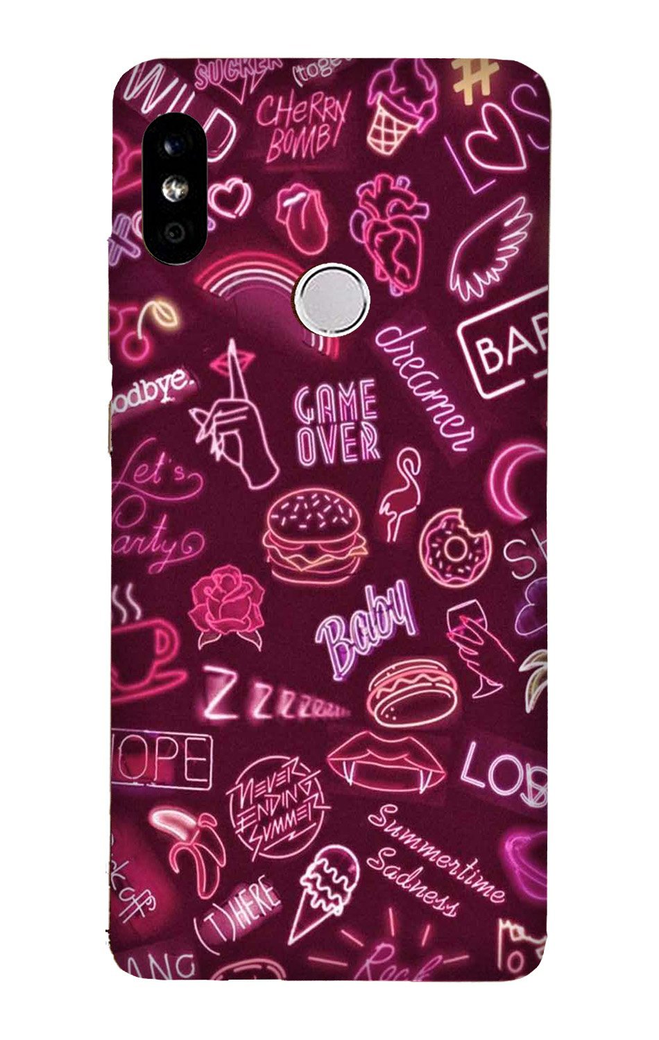Party Theme Mobile Back Case for Redmi Note 6 Pro  (Design - 392)