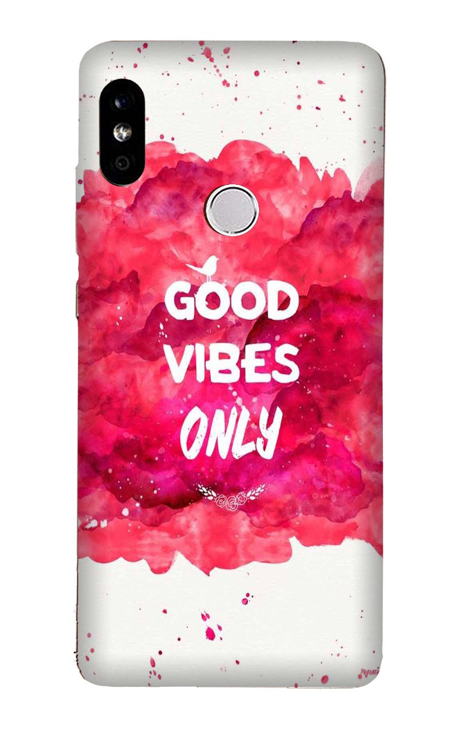 Good Vibes Only Mobile Back Case for Redmi Note 6 Pro(Design - 393)