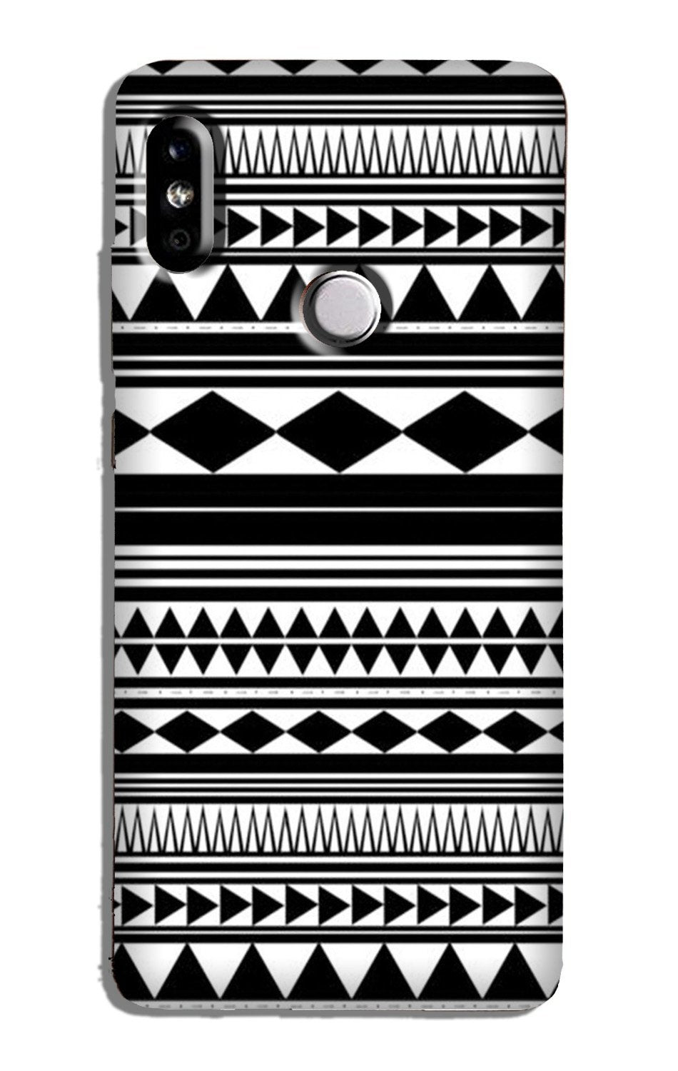 Black white Pattern Case for Xiaomi Redmi 7