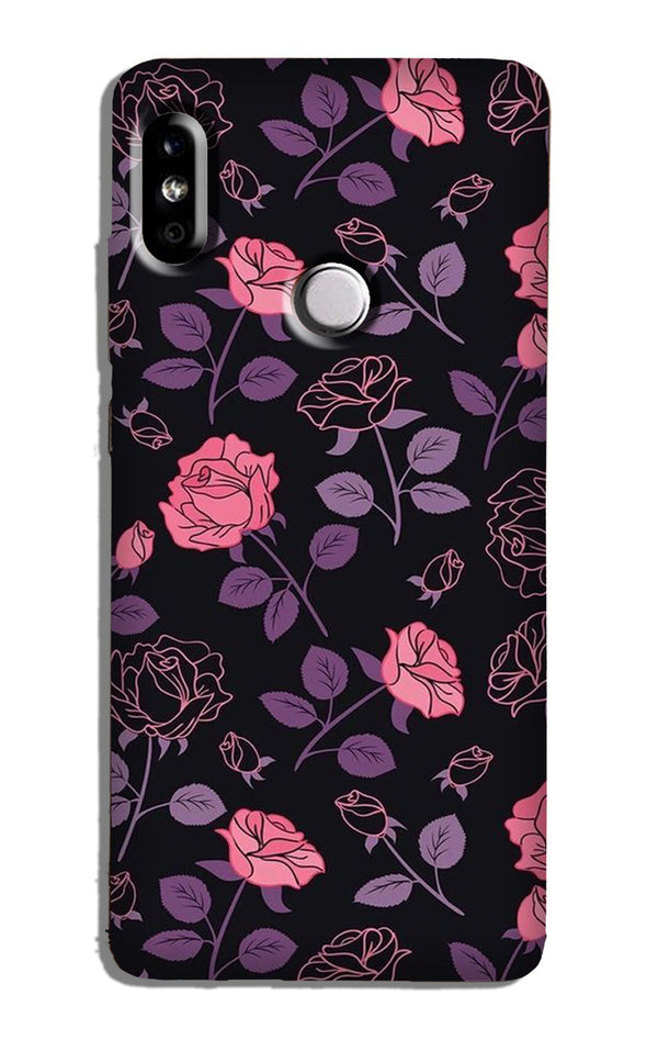Rose Black Background Case for Redmi 6 Pro