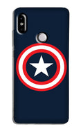 Captain America Case for Redmi 6 Pro