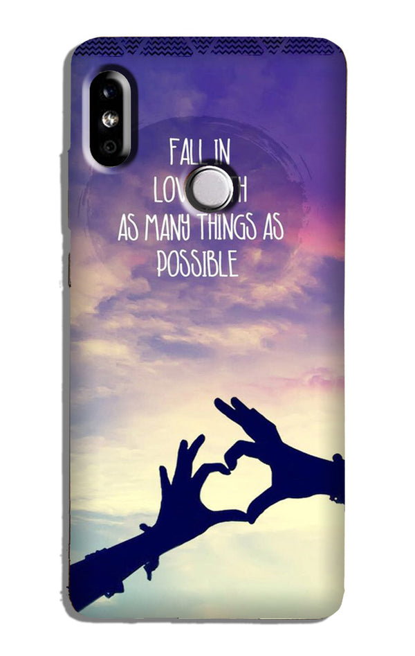 Fall in love Case for Redmi Note 6 Pro