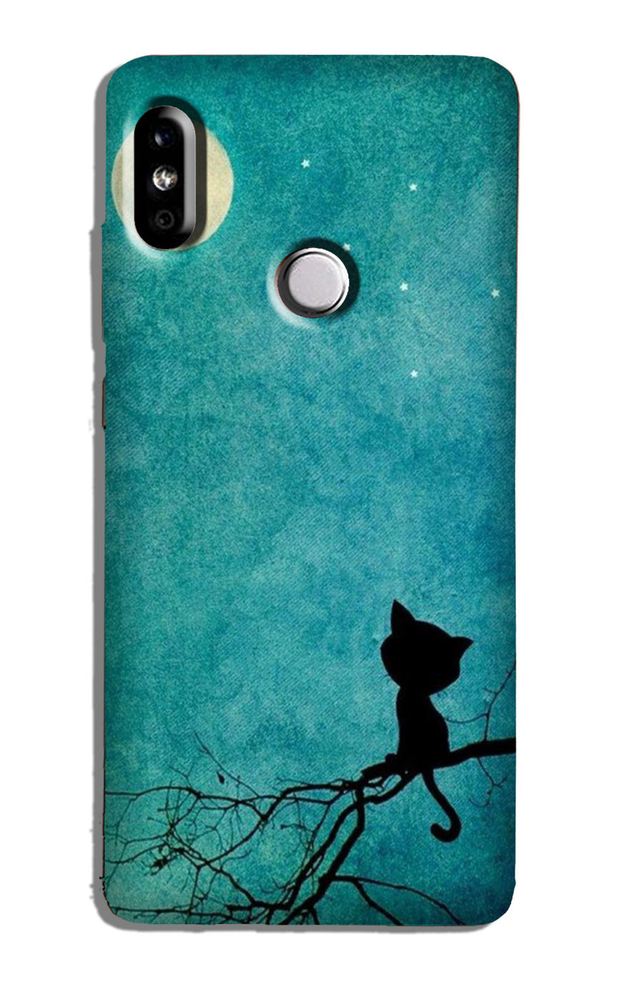 Moon cat Case for Redmi Note 6 Pro