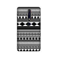 Black white Pattern Mobile Back Case for Nokia 6.1 2018 (Design - 5)