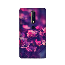 flowers Mobile Back Case for Nokia 6.1 2018 (Design - 25)