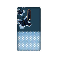White dots Butterfly Mobile Back Case for Nokia 6.1 2018 (Design - 31)