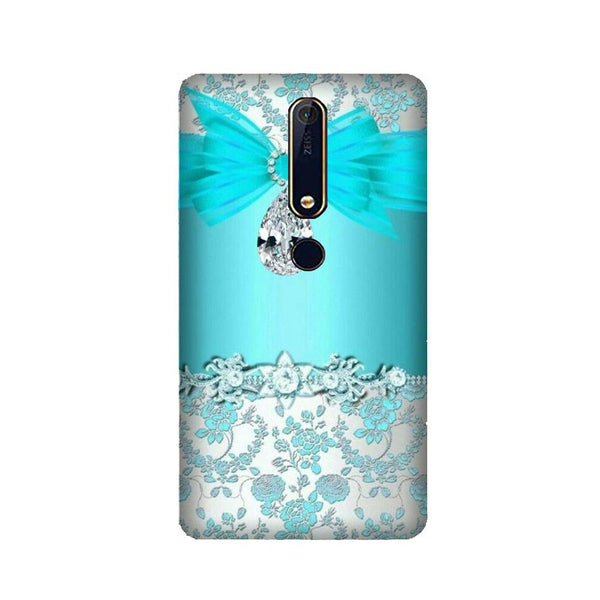 Shinny Blue Background Case for Nokia 6.1 (2018)