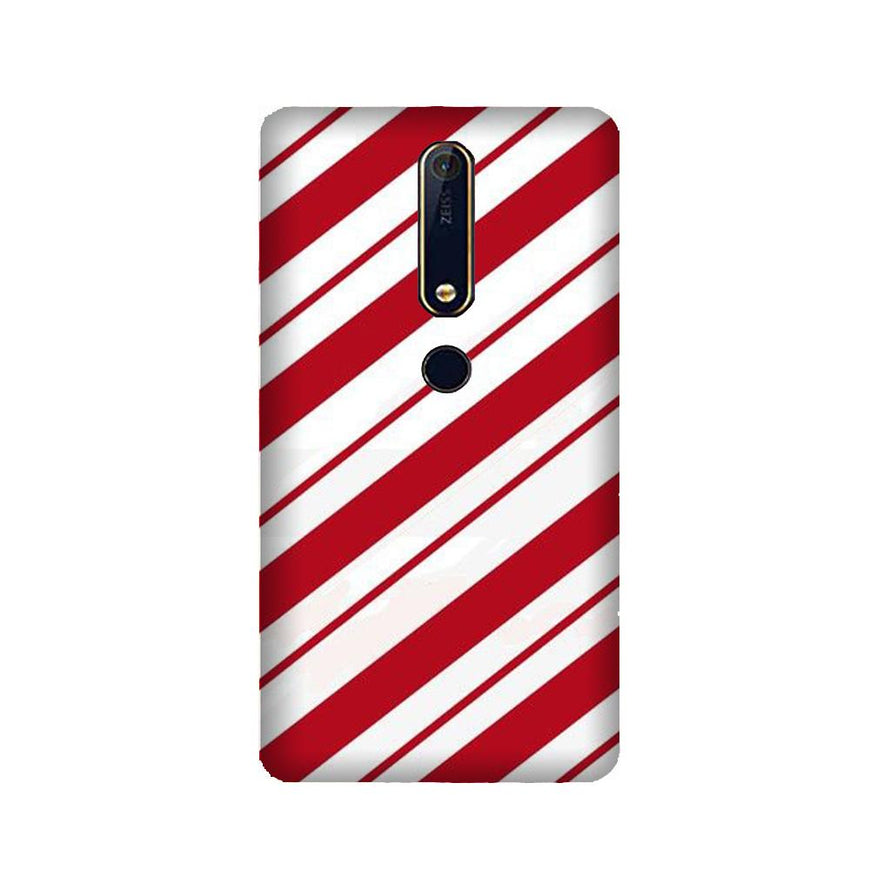 Red White Case for Nokia 6.1 2018