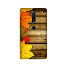Wooden look3 Mobile Back Case for Nokia 6.1 2018 (Design - 61)