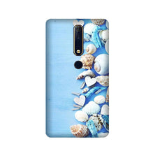 Sea Shells2 Mobile Back Case for Nokia 6.1 2018 (Design - 64)