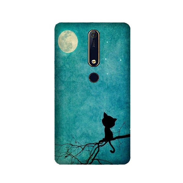 Moon cat Case for Nokia 6.1 2018