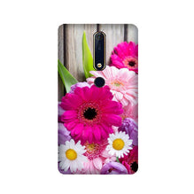 Coloful Daisy2 Mobile Back Case for Nokia 6.1 2018 (Design - 76)
