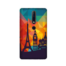 Eiffel Tower2 Mobile Back Case for Nokia 6.1 2018 (Design - 91)