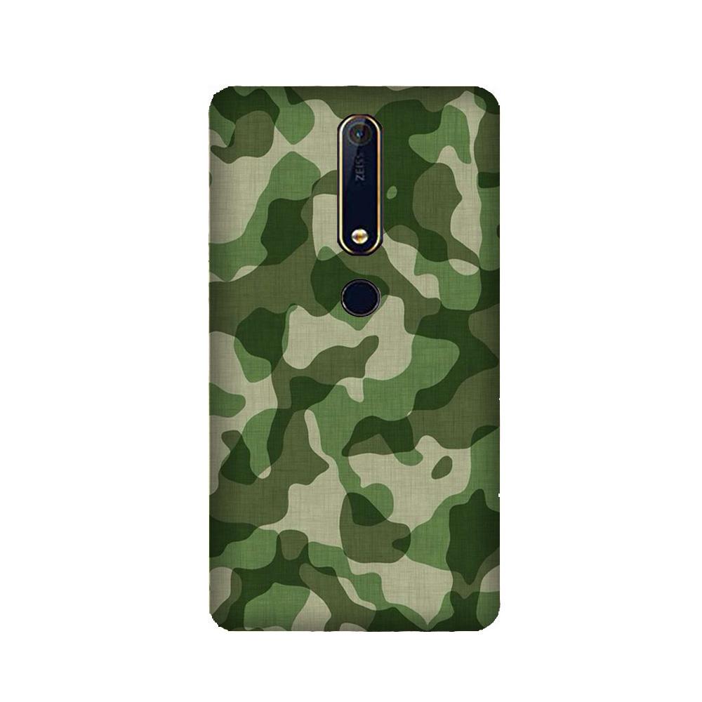 Army Camouflage Case for Nokia 6.1 (2018)  (Design - 106)