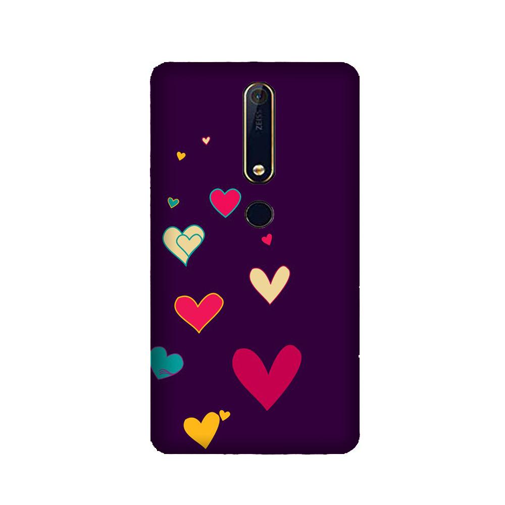Purple Background Case for Nokia 6.1 (2018)  (Design - 107)