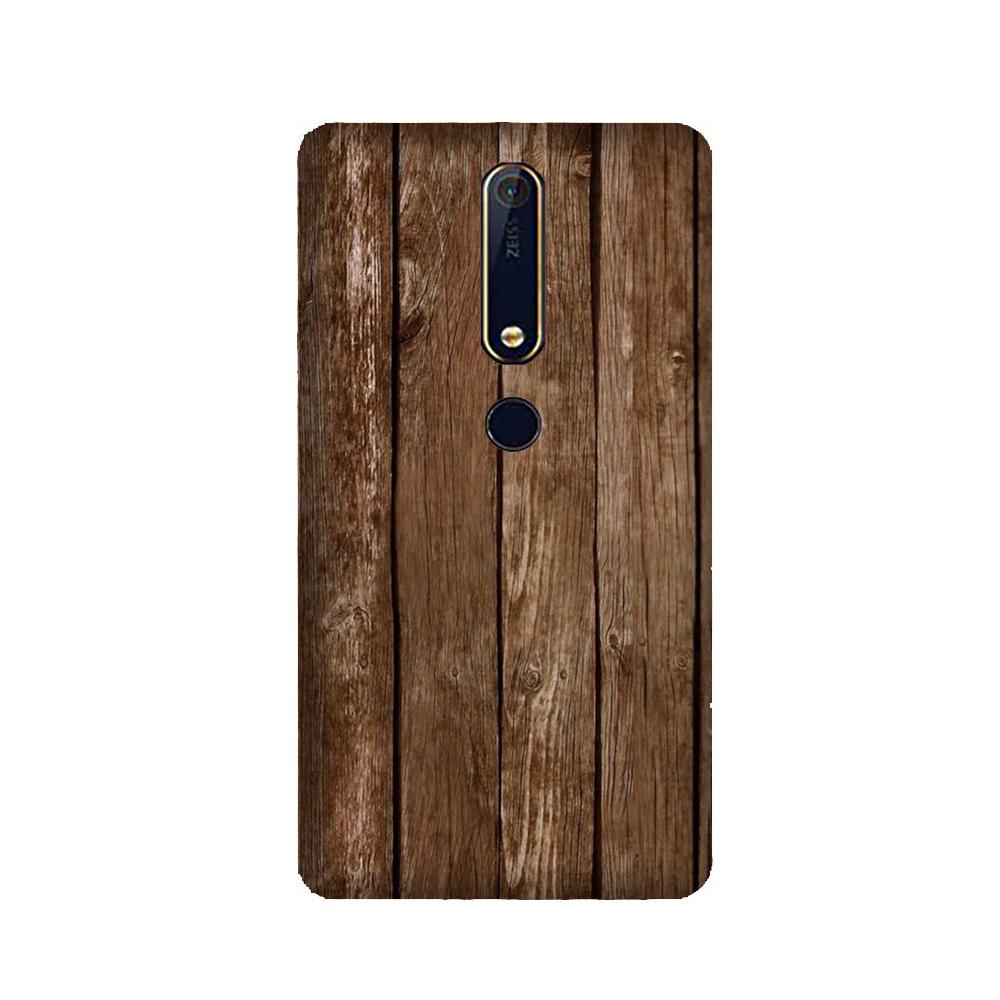 Wooden Look Case for Nokia 6.1 (2018)  (Design - 112)