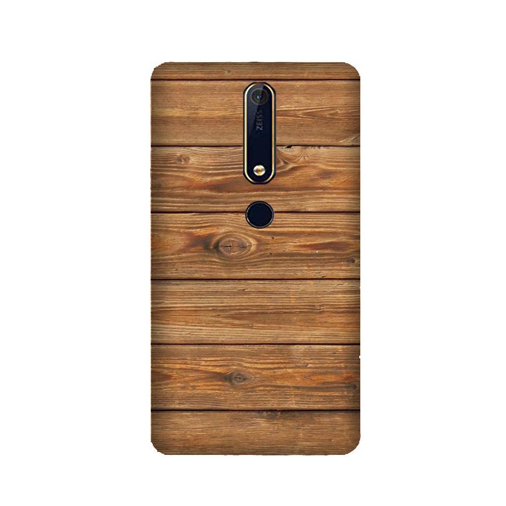 Wooden Look Case for Nokia 6.1 (2018)(Design - 113)