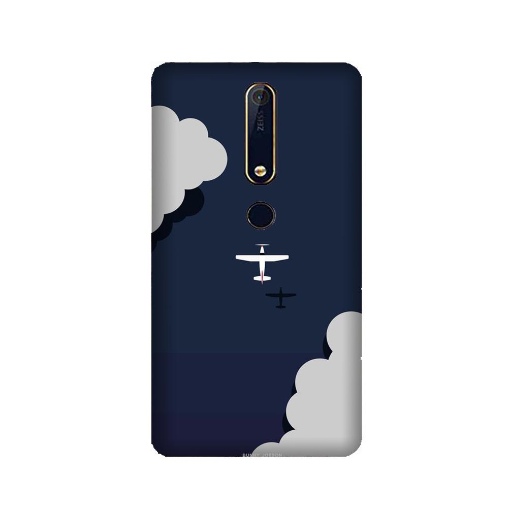 Clouds Plane Case for Nokia 6.1 (2018) (Design - 196)