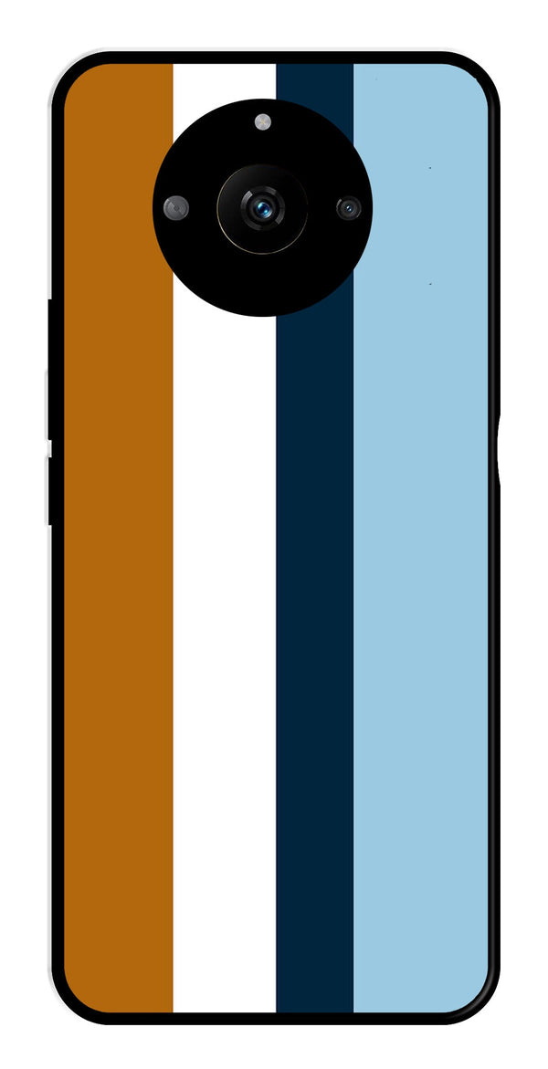MultiColor Pattern Metal Mobile Case for Realme Narzo 60 5G   (Design No -17)