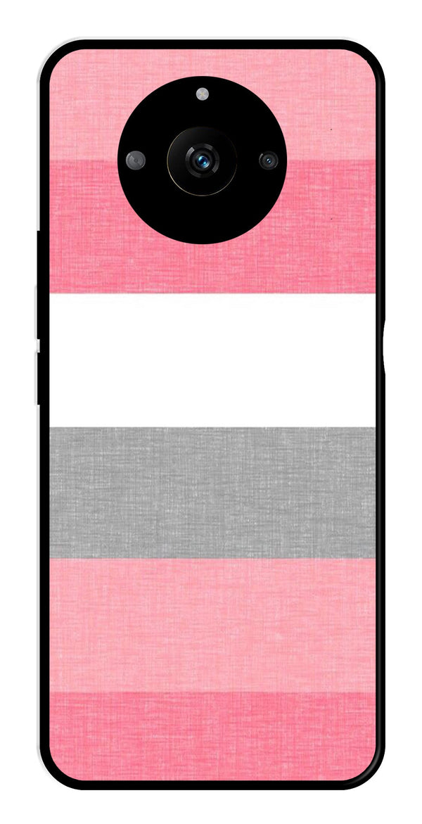 Pink Pattern Metal Mobile Case for Realme Narzo 60 5G   (Design No -23)