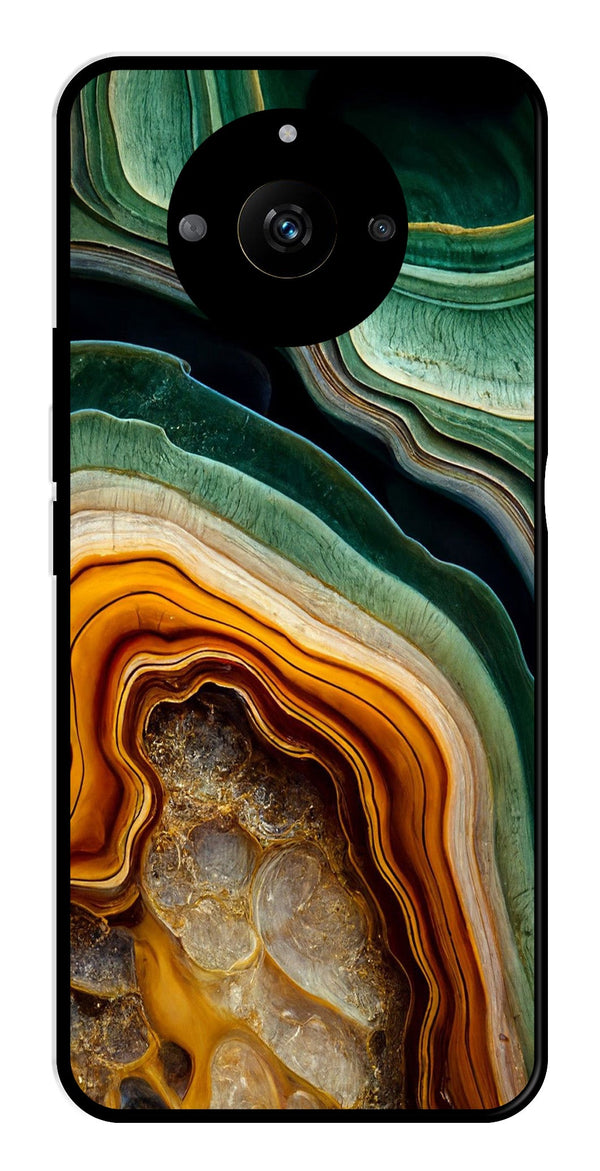 Marble Design Metal Mobile Case for Realme Narzo 60 5G   (Design No -28)