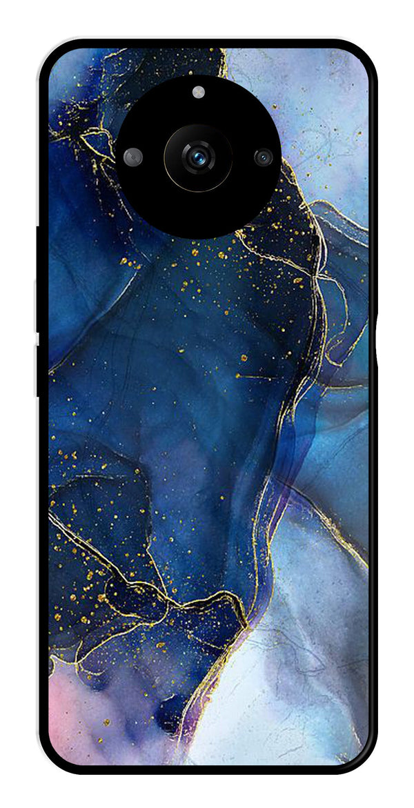 Blue Marble Metal Mobile Case for Realme Narzo 60 5G   (Design No -34)