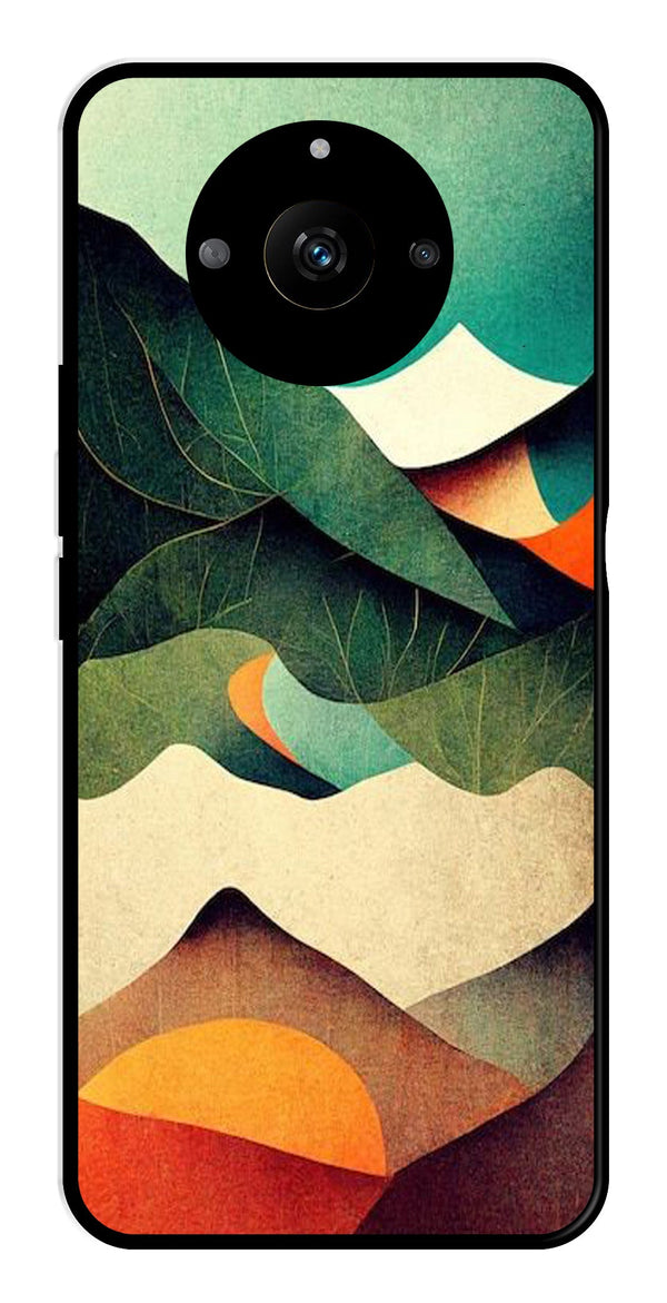 MultiColor Pattern Metal Mobile Case for Realme Narzo 60 5G   (Design No -43)