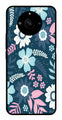Flower Leaves Design Metal Mobile Case for Realme Narzo 60 5G   (Design No -50)